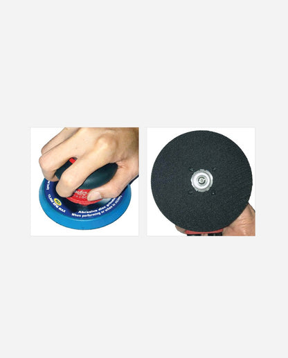 Master Palm 5-in Industrial Steadfast Low Height Random Orbital Sander with Screw-on Backing Pad - 57580 - USD $200 - Master Palm Pneumatic