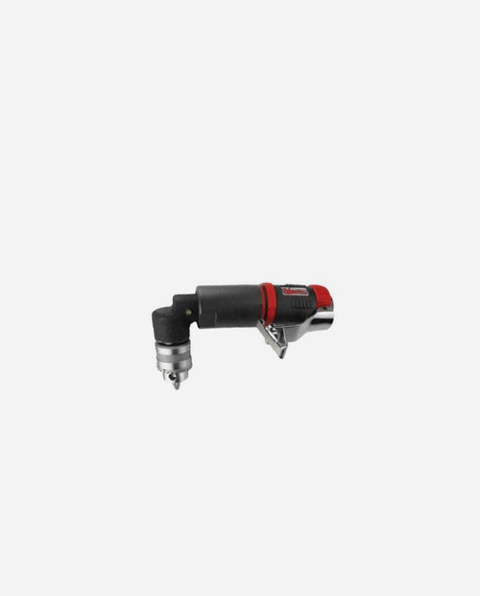 Master Palm 28330 Industrial 3/8" 90 Degree right Angle Air Drill, Non-reversible, Keyed Jacobs Chuck, 1250 Rpm, 0.3 Hp -