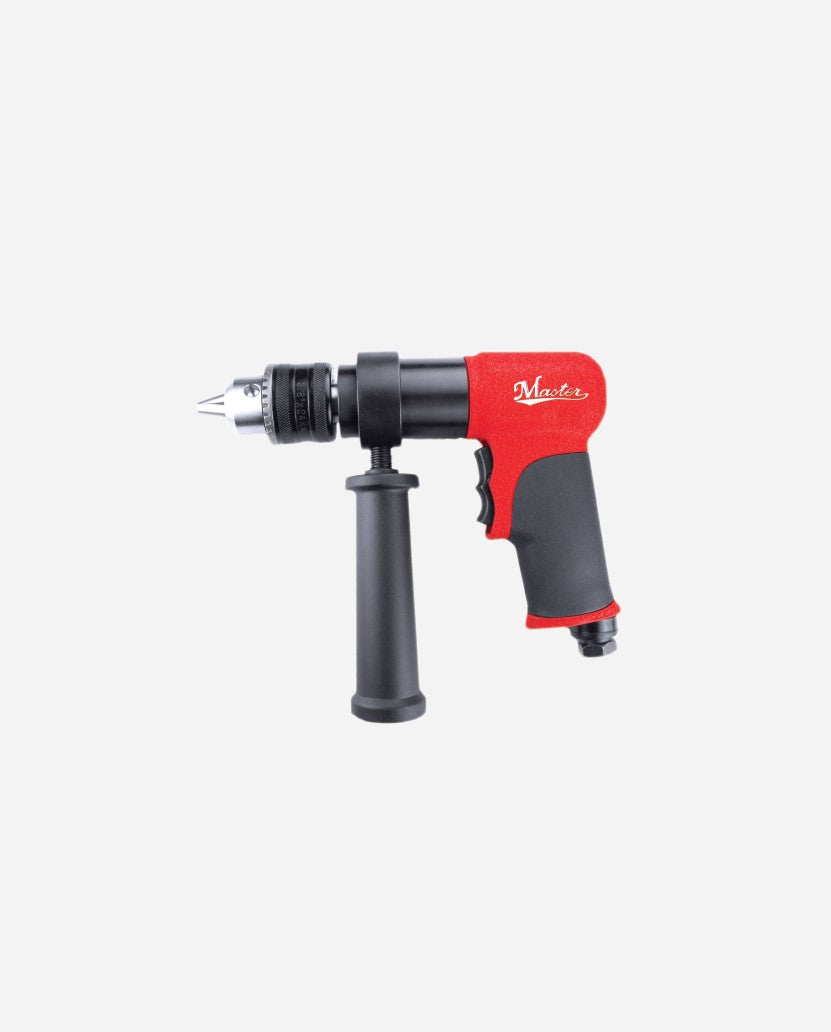 Master Palm 28580 Industrial Reversible 1/2" Keyed Jacobs Chuck Air Drill with side Handle, 650 Rpm - 28580 - USD $250 - Master Palm Pneumatic