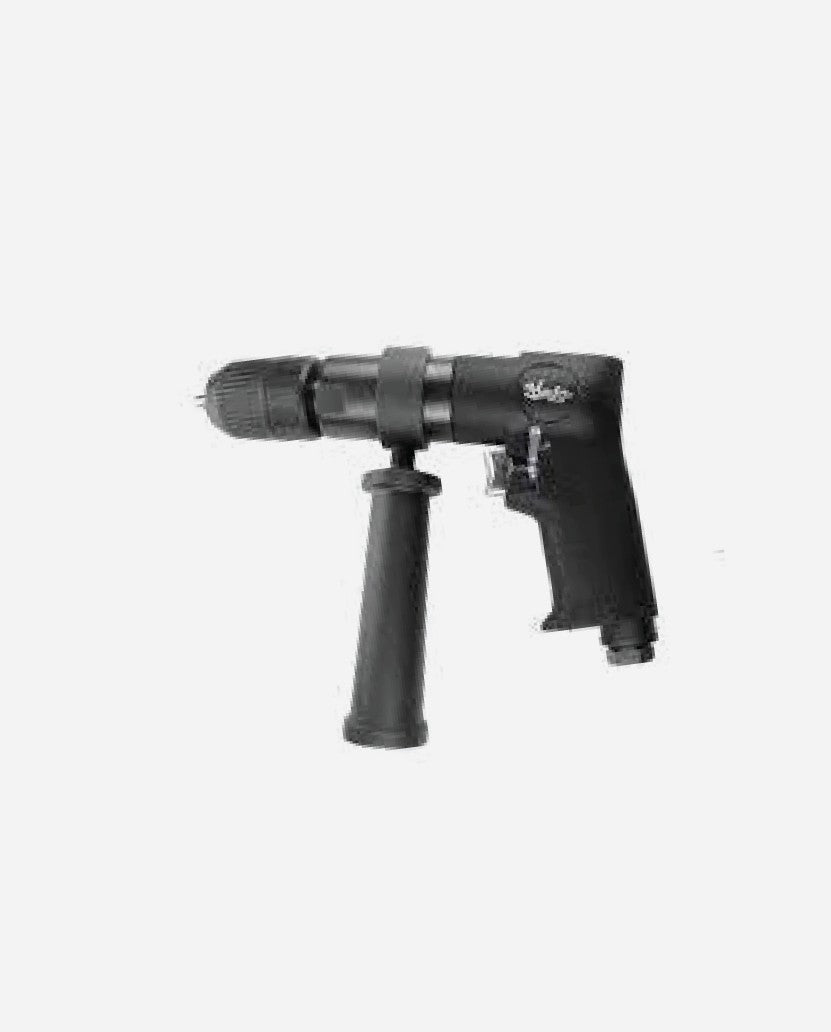 Reversible 1/2" Air Drill with side Handle, 650 Rpm, Jacobs Quick Change Chuck - 28580K - USD $250 - Master Palm Pneumatic