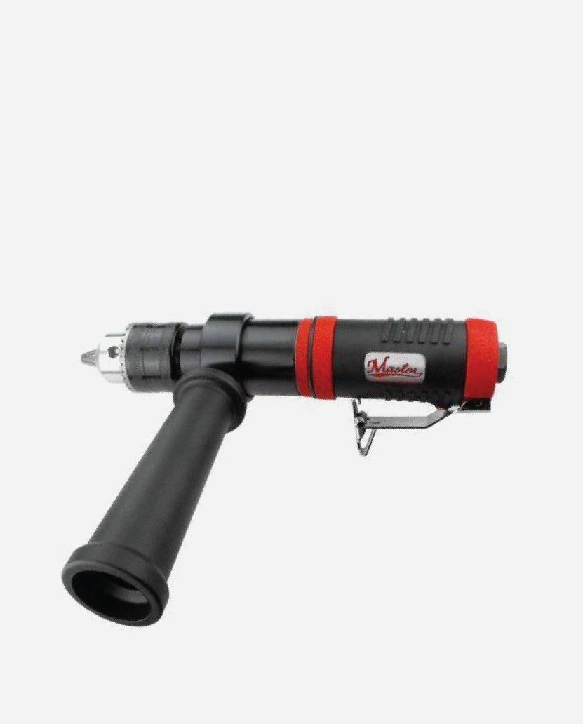 Non-reversible 1/2" Straight Inline Air Drill with side Handle, 350 Rpm, 0.9hp - 28650JE - USD $325 - Master Palm Pneumatic